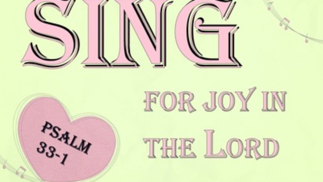Psalm 33-1 Sing For Joy In The Lord pink