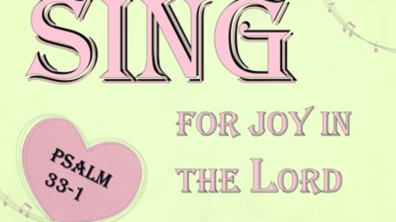 Psalm 33-1 Sing For Joy In The Lord pink