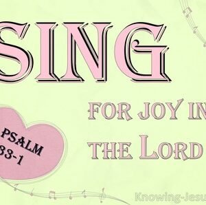 Psalm 33 1 Sing For Joy In The Lord pink