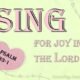 Psalm 33-1 Sing For Joy In The Lord pink