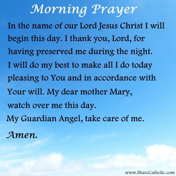 MORNING PRAYER